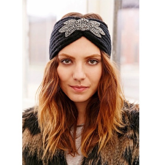 Express Accessories - Embellished Turban Headband
